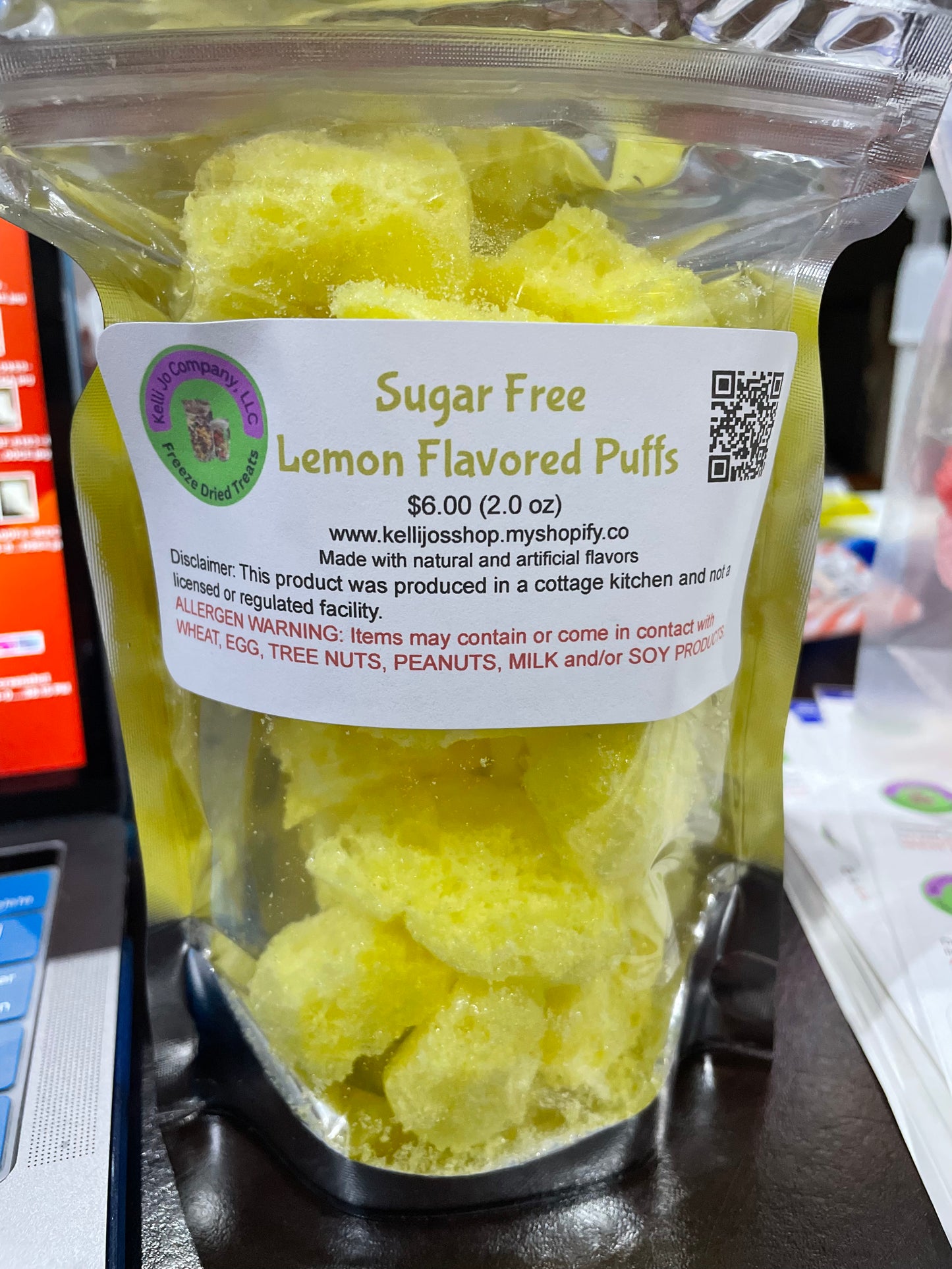 Sugar Free Lemon Flavored Puffs